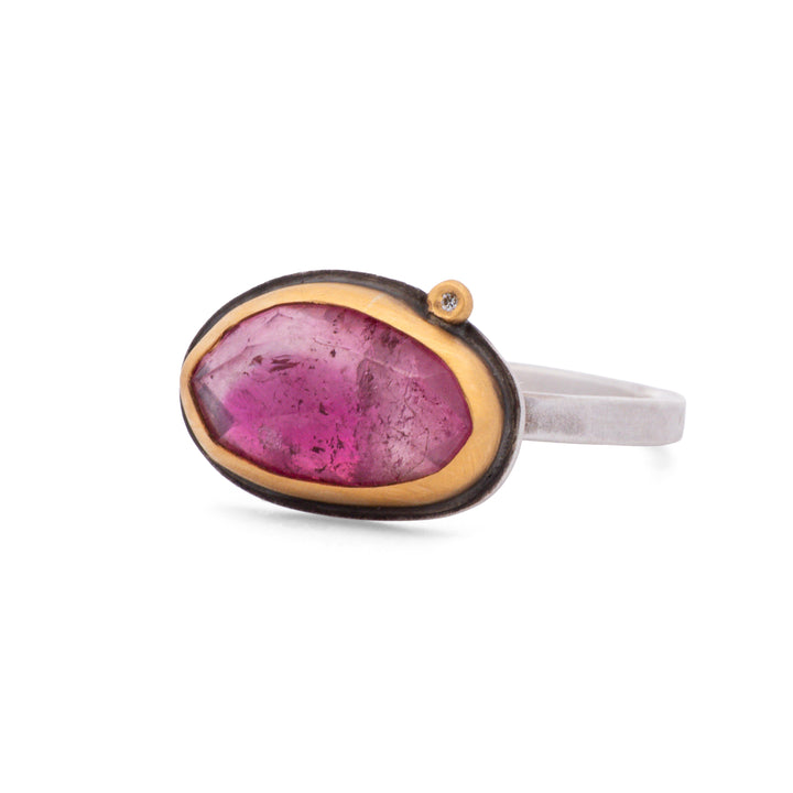 Ombre Pink Tourmaline Ring