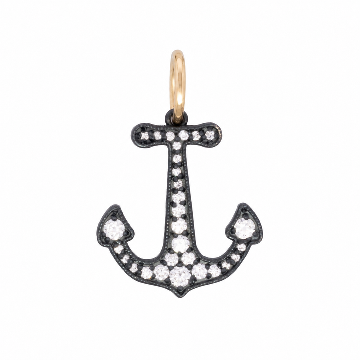 Baby Diamond Anchor Charm
