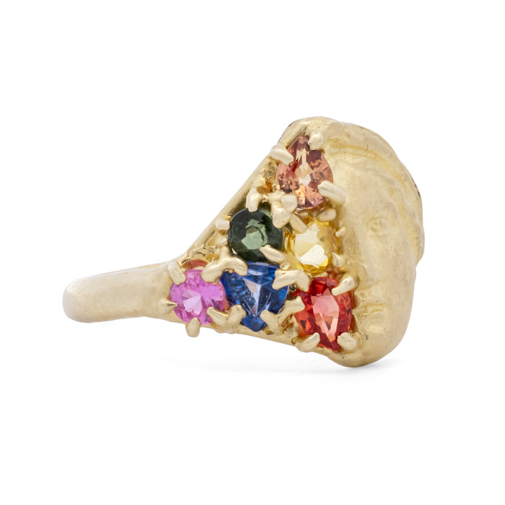 Multicolored Sapphire Sybil Ring