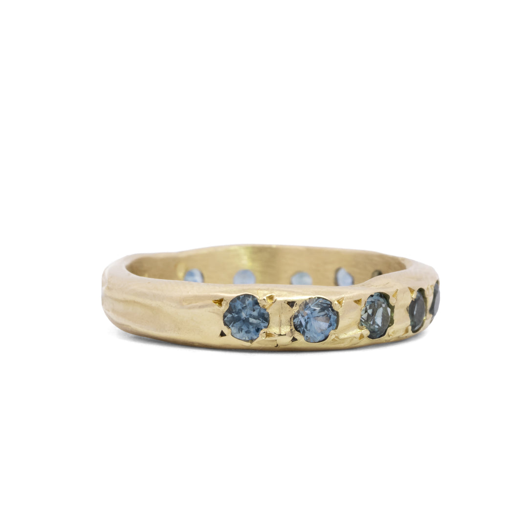 11 Stone Montana Sapphire Ring