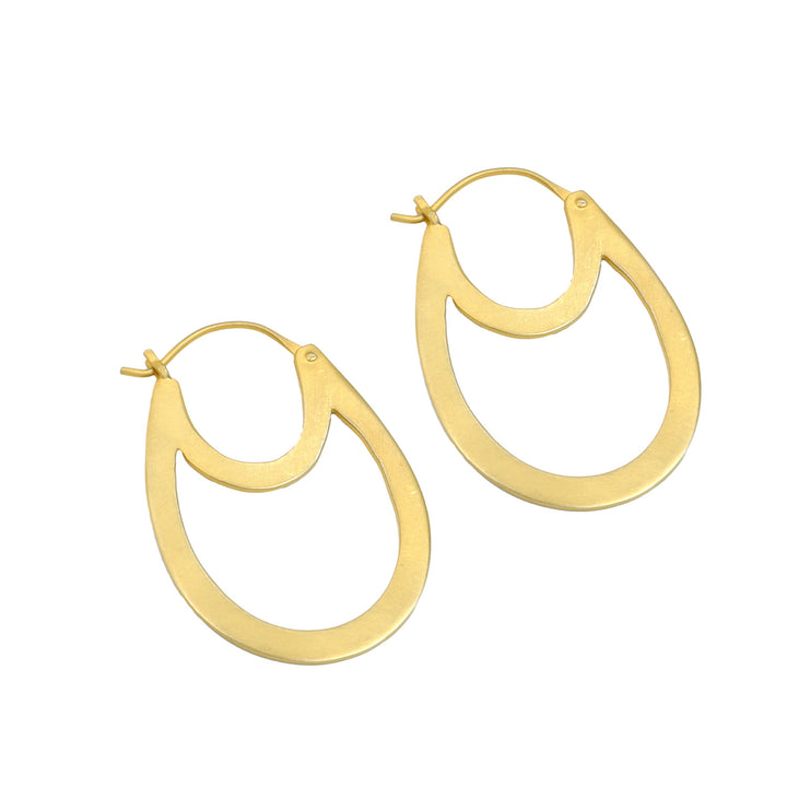 Double Oval Hoop Earrings