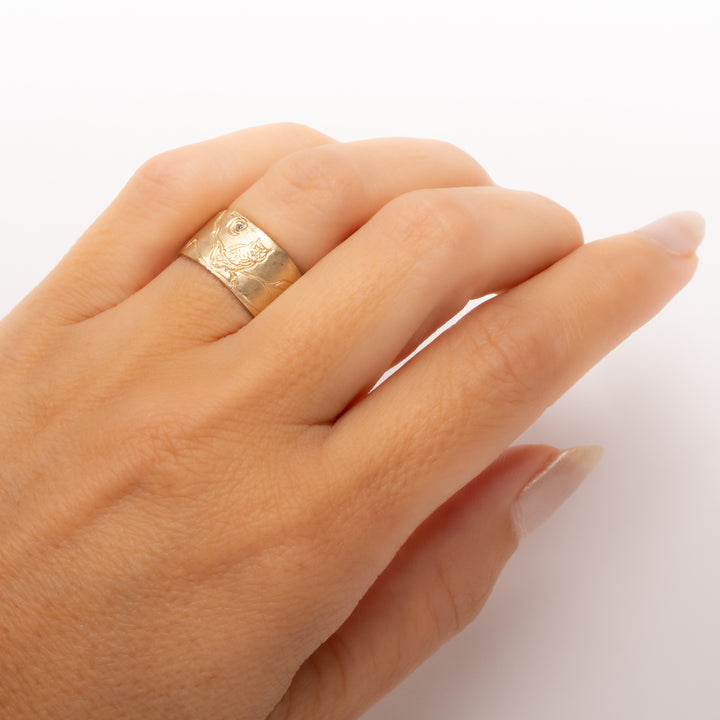 Spirit Owl Scene Ring