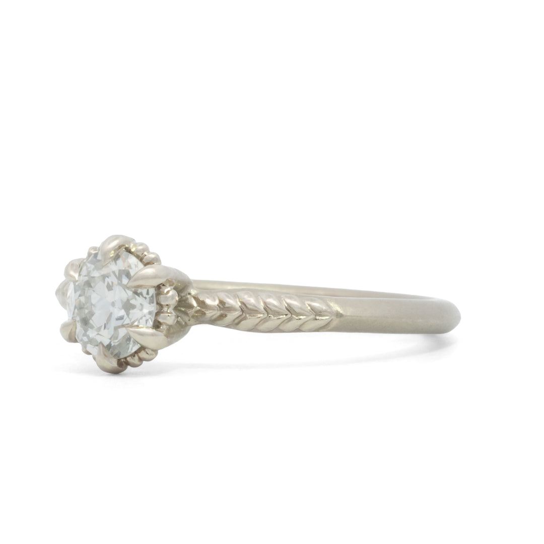 Old European Cut Evergreen Solitaire Ring