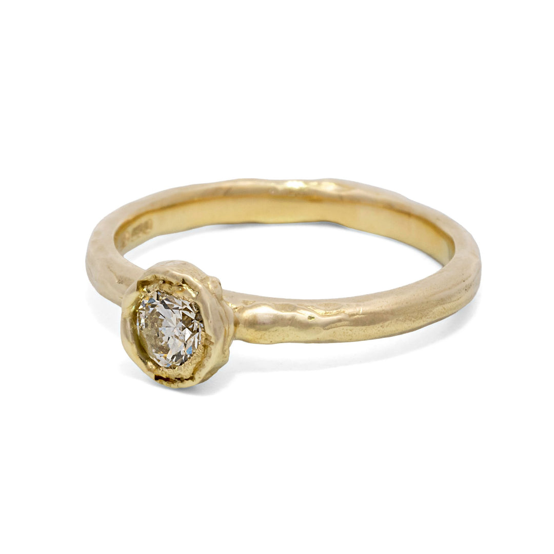 0.50 ct White Diamond Organic Ring