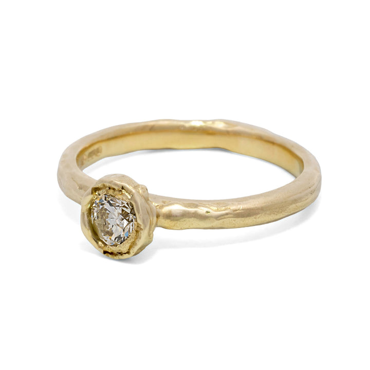 0.50 ct White Diamond Organic Ring