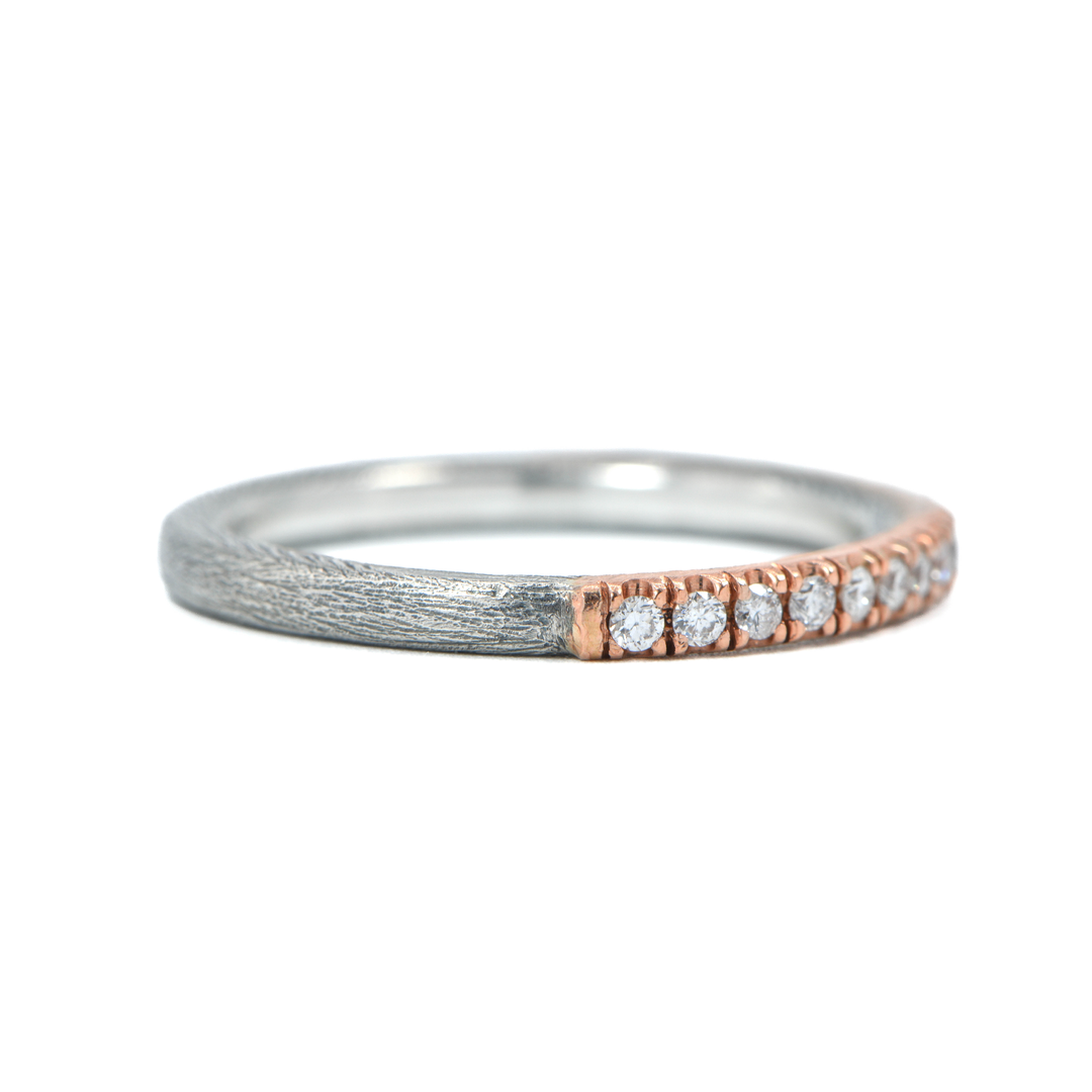 2mm Zoe Half Eternity Diamond Ring