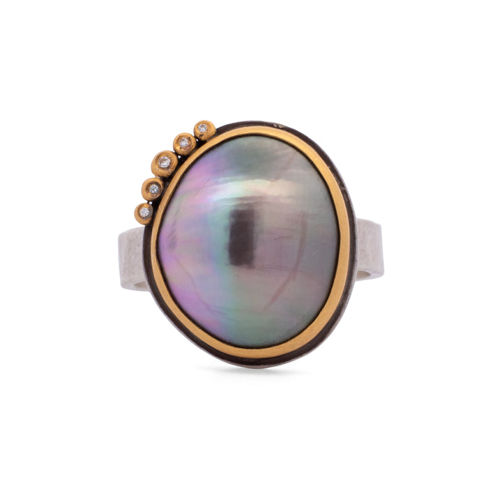 Tahitian Mabe Pearl Ring