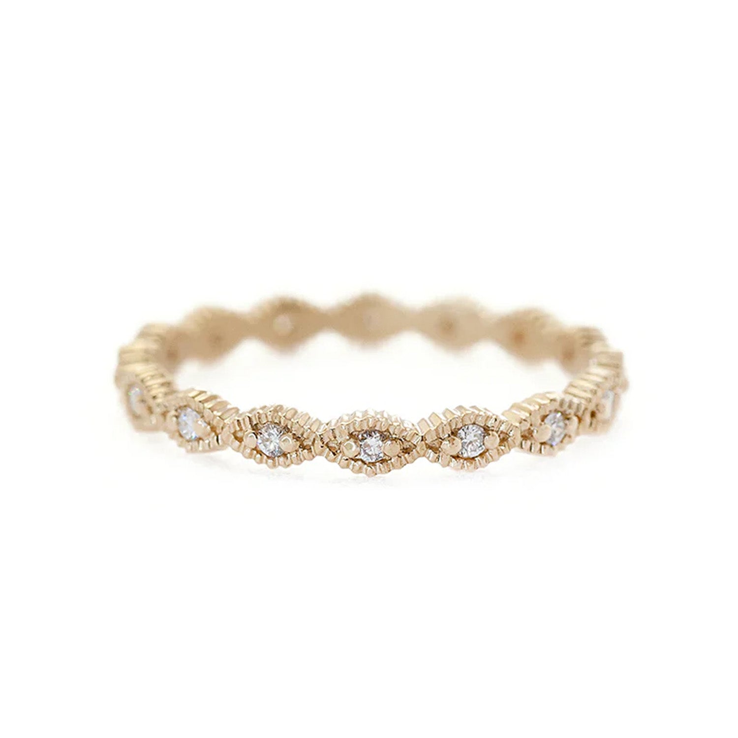 Ribbed Triangle Thin Band – Silverado Gallery