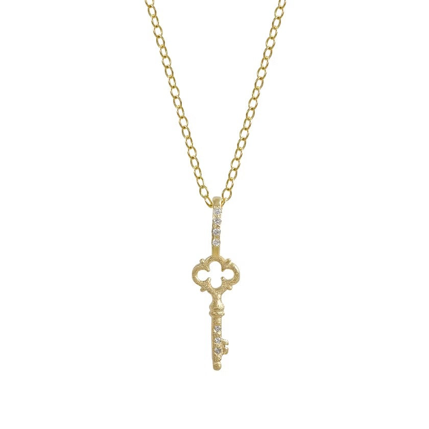 Quatrefoil Key Charm