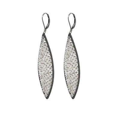 Large Crystal Marquis Mosaic Drop Earrings