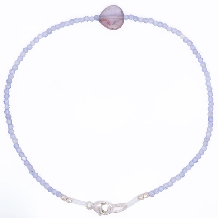 Tanzanite with Tourmaline Beaded Bracelet