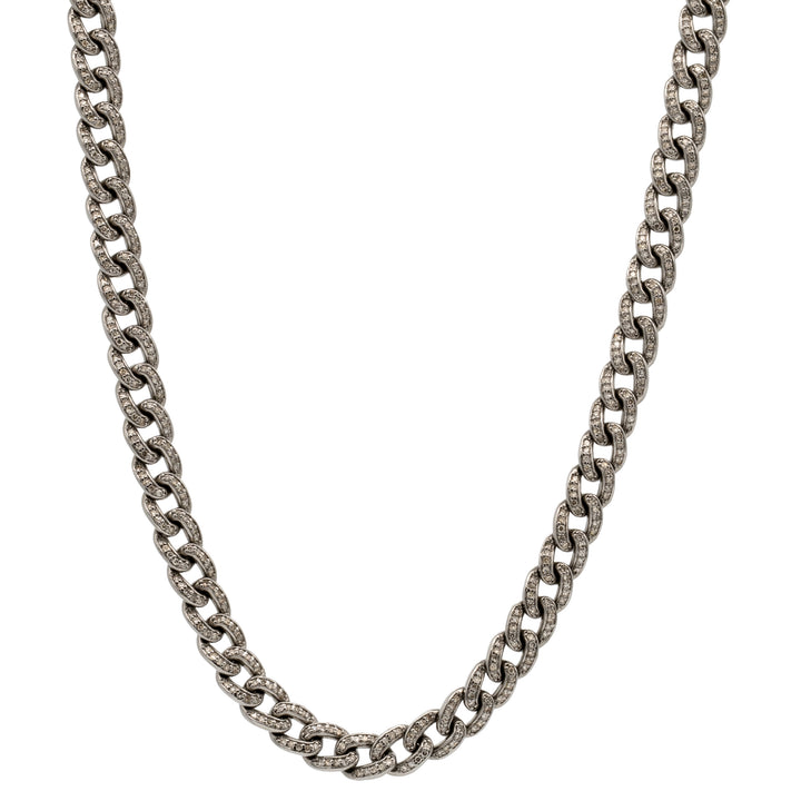 Diamond Curb Chain Necklace