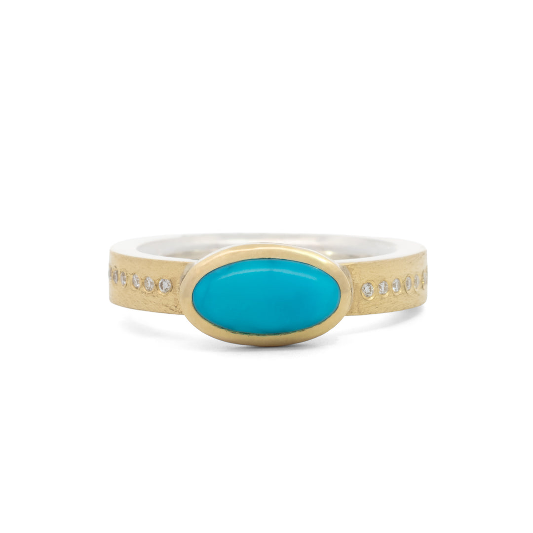 Trunk Show Oval Bezel Turquoise Ring