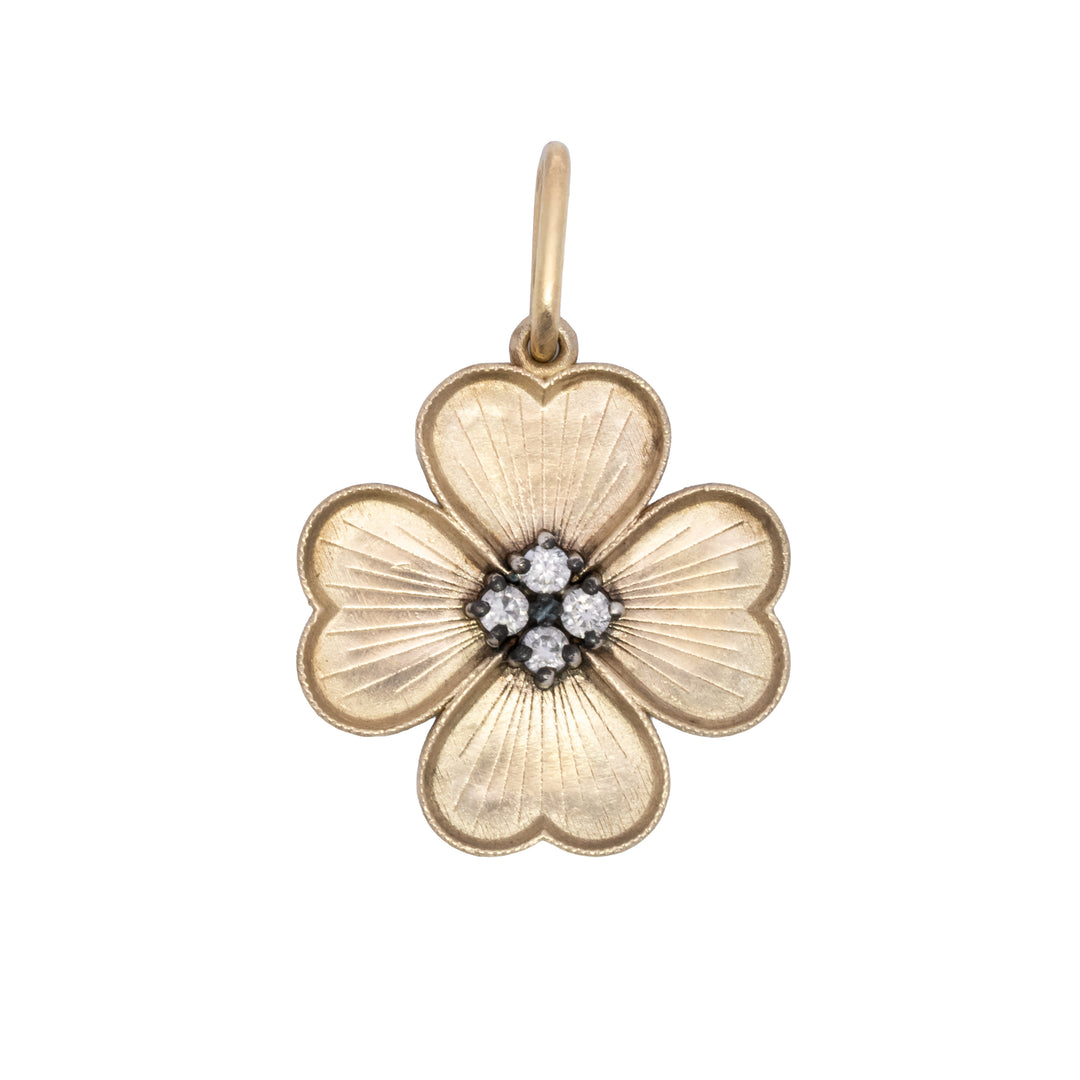 Baby Engraved Shamrock Charm