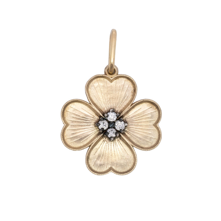 Baby Engraved Shamrock Charm