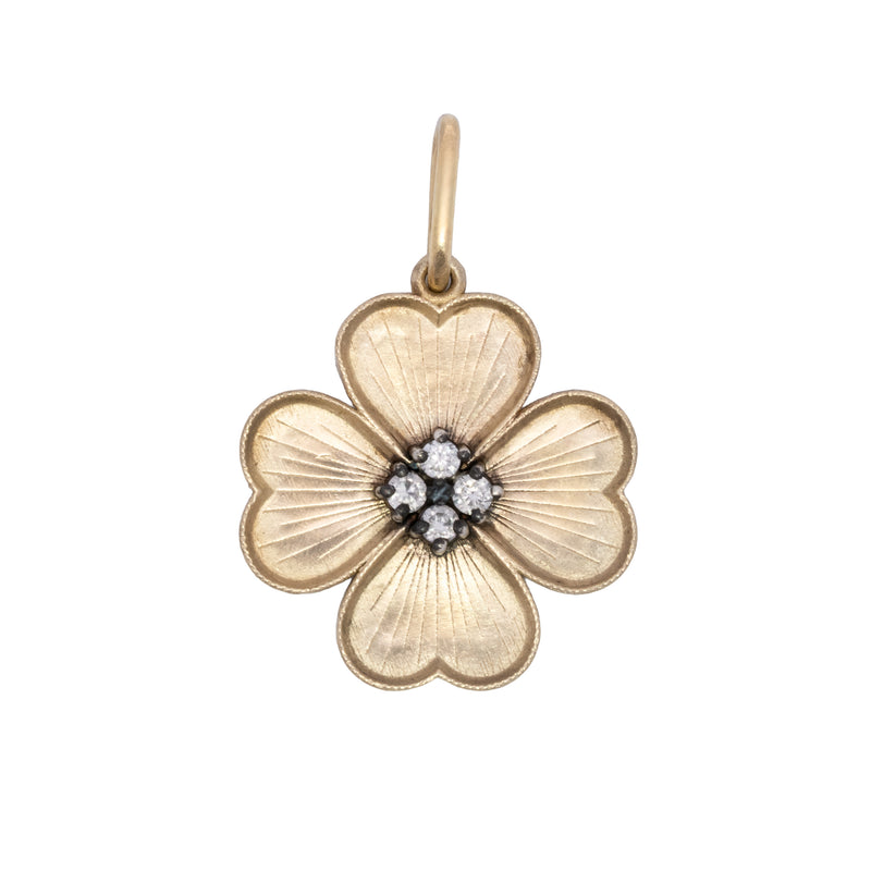 Baby Engraved Shamrock Charm