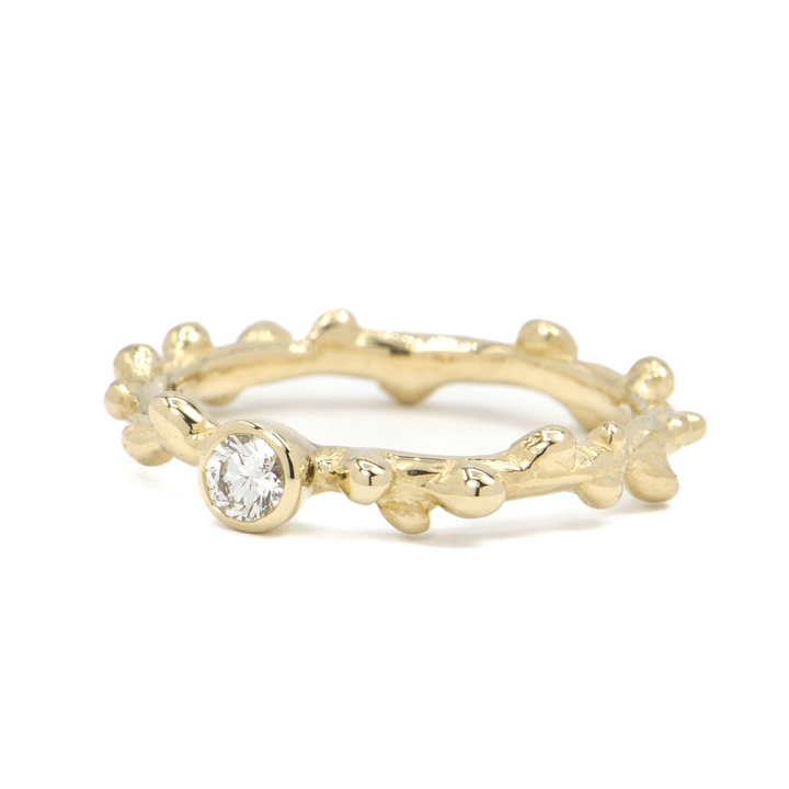 Bright Branch Solitaire Diamond Ring