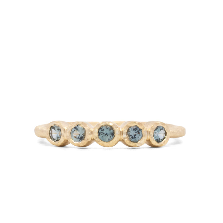 Montana Sapphire Five Bezel Ring