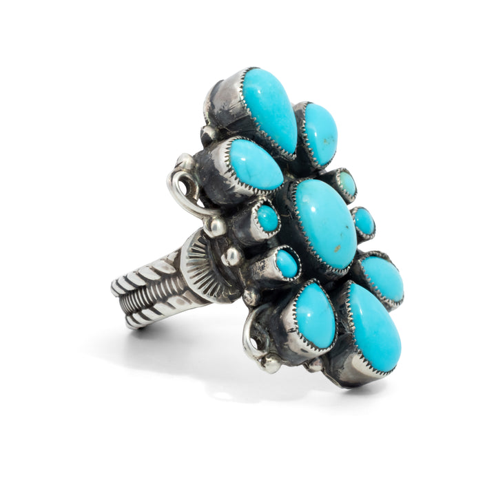 Leo Feeney Gather Turquoise Flower Ring