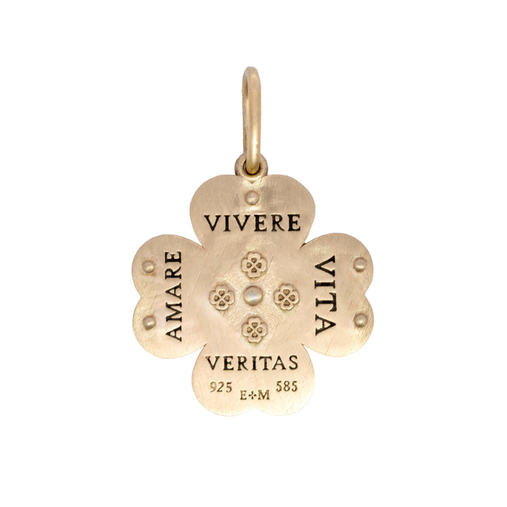 Baby Engraved Shamrock Charm