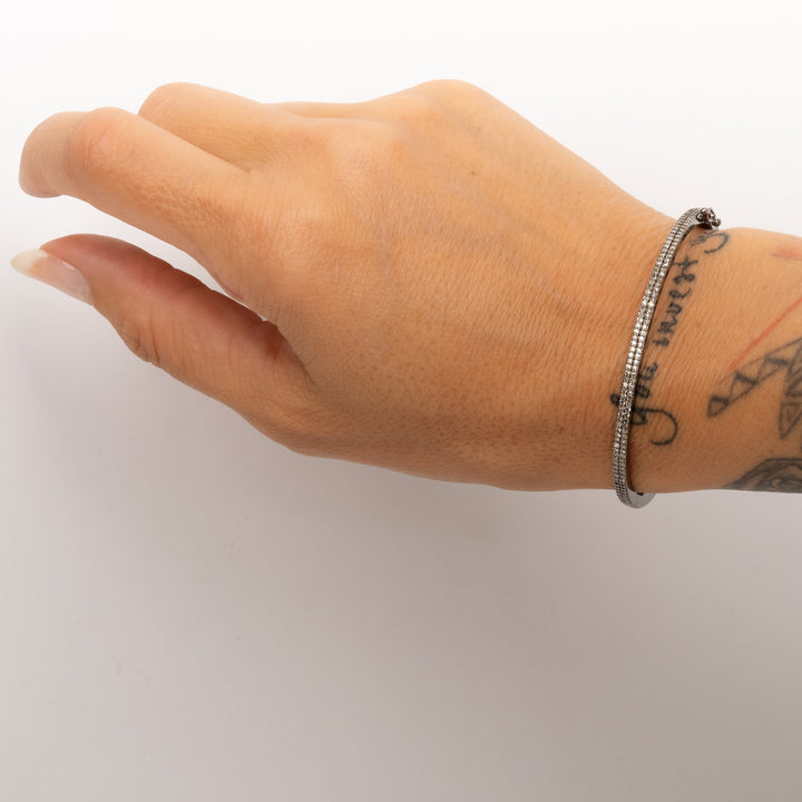 Double Row Pavé Diamond Bracelet