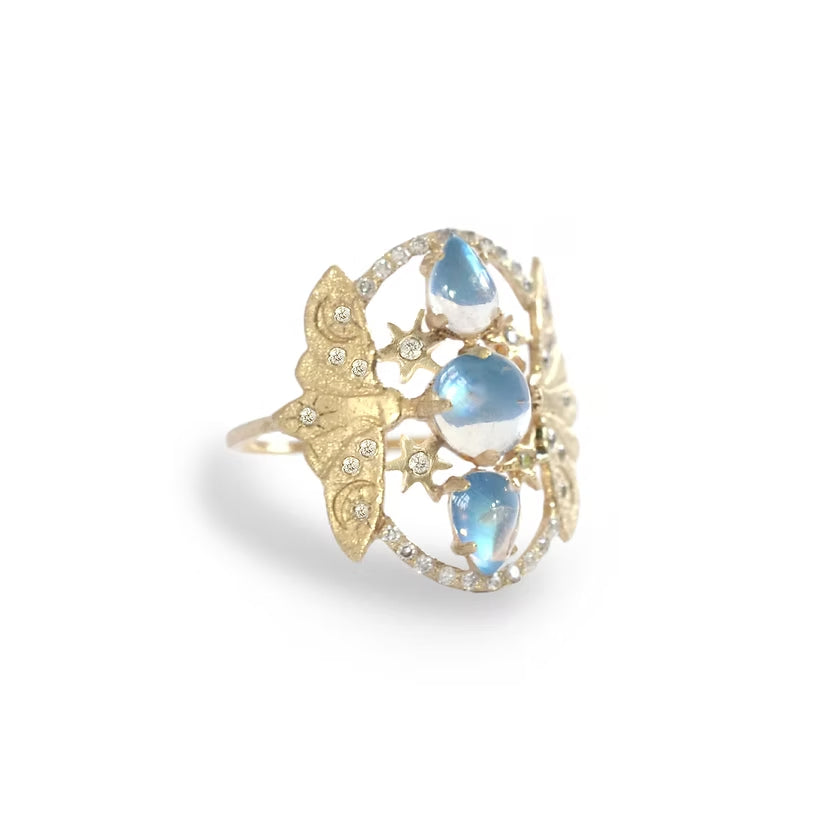 Lunar Devotion Moonstone Ring