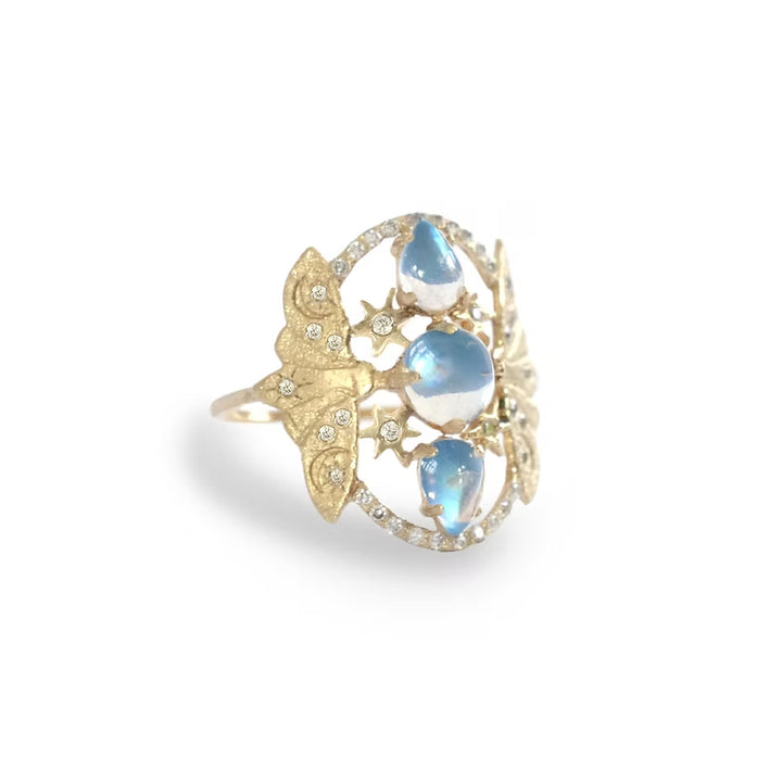 Lunar Devotion Moonstone Ring