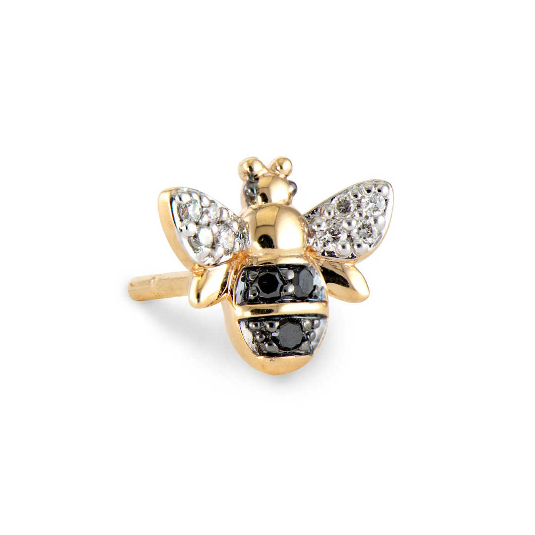 Bumble Bee Post Earrings