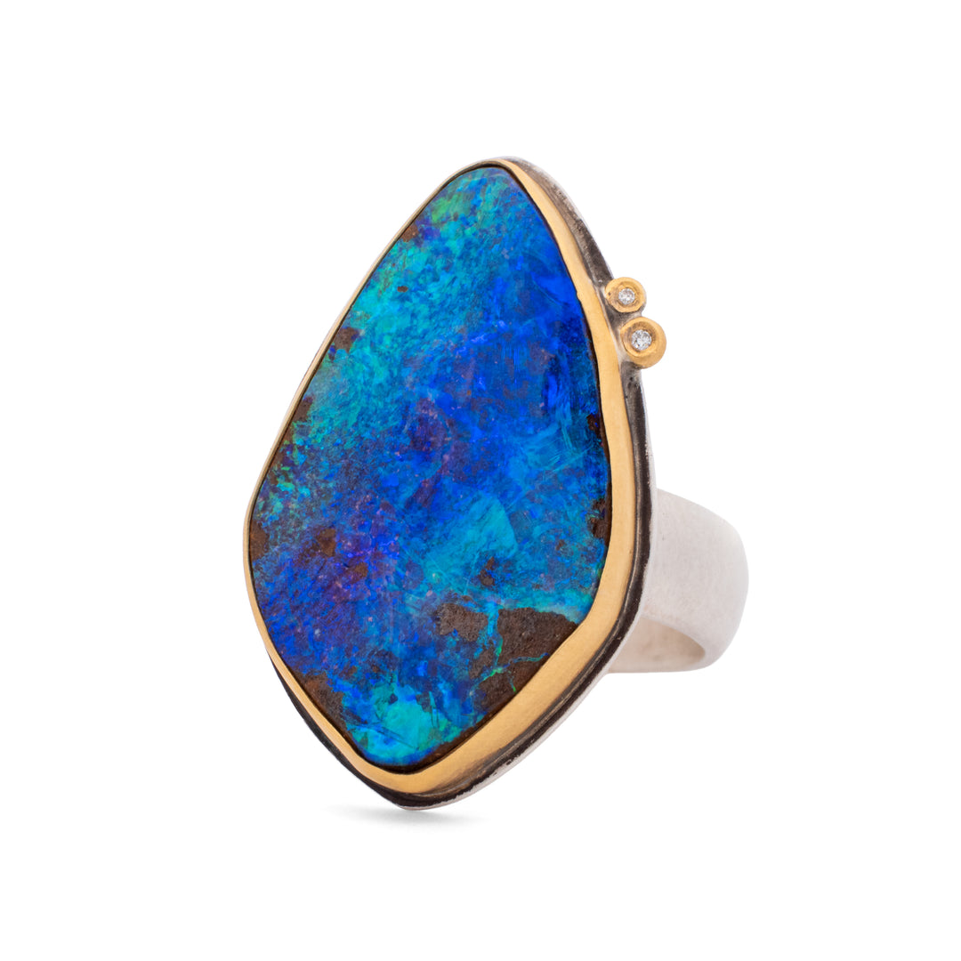 Boulder Opal Ring