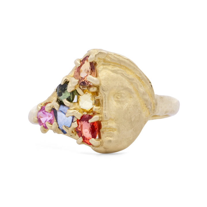 Multicolored Sapphire Sybil Ring