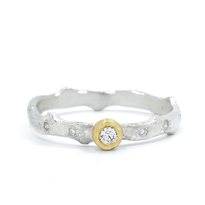 Moonlight Bezel Thorn Ring