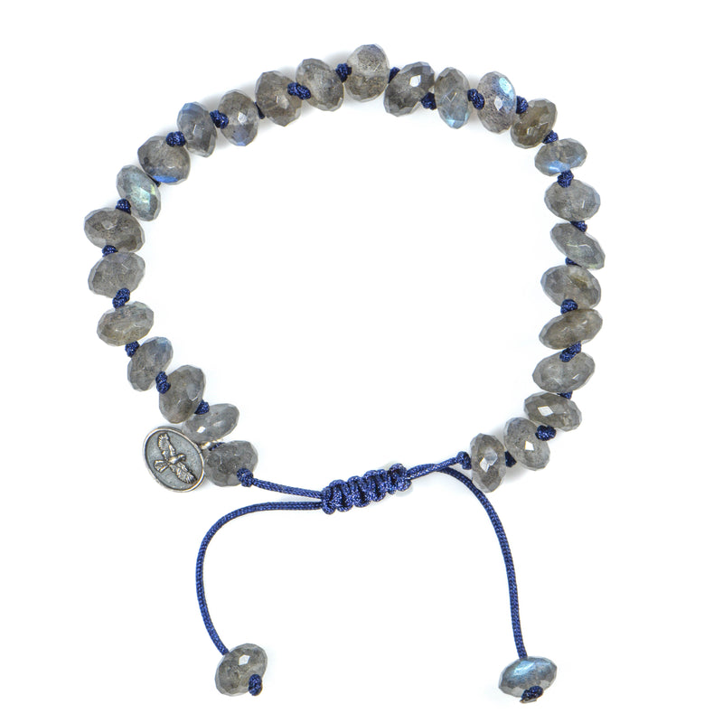 8mm Faceted Labradorite Bracelet