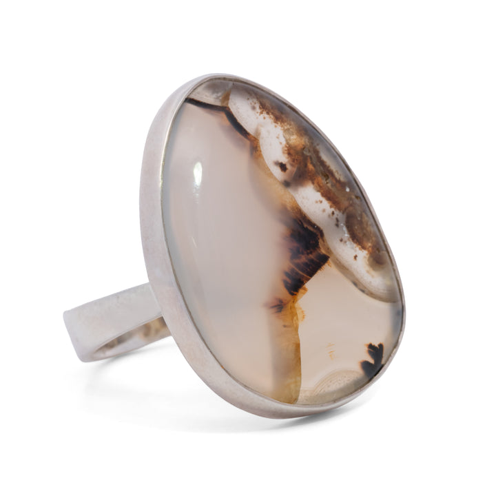 Teardrop Montana Agate Ring
