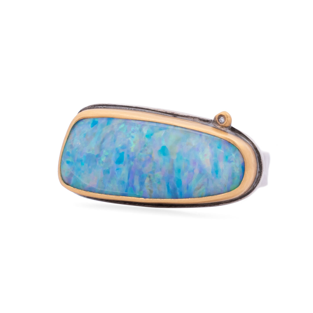 Opal and Diamond Ring