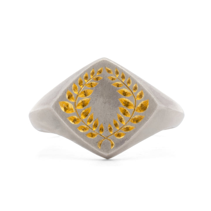 Laurel Signet Ring
