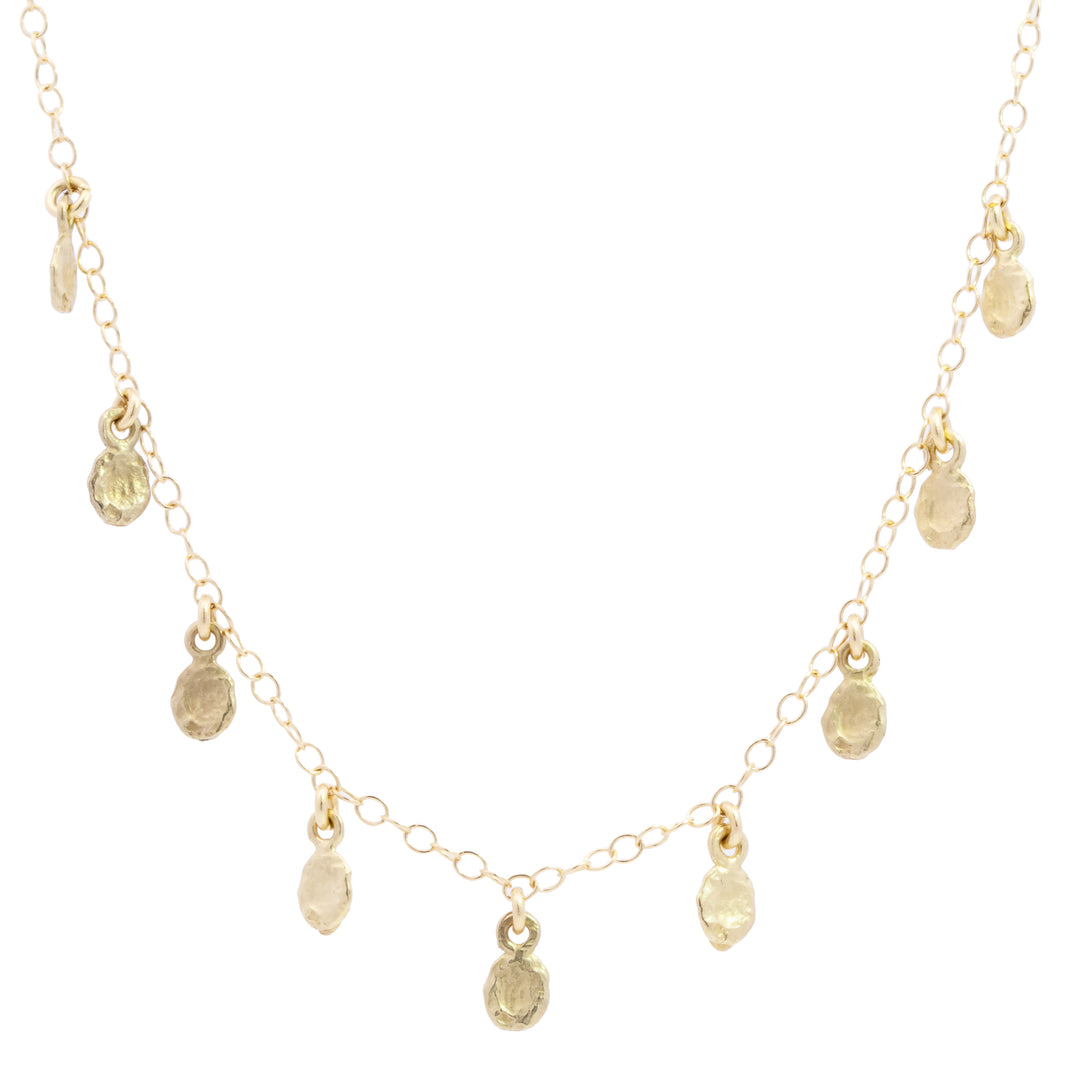 Tiny Golden Flakes Necklace
