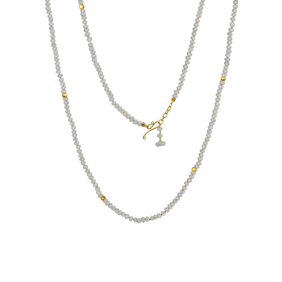 Aquamarine Beaded Necklace