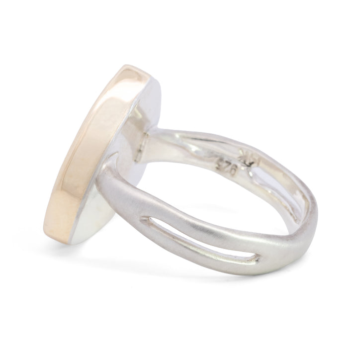 Watermelon Tourmaline Slice Ring