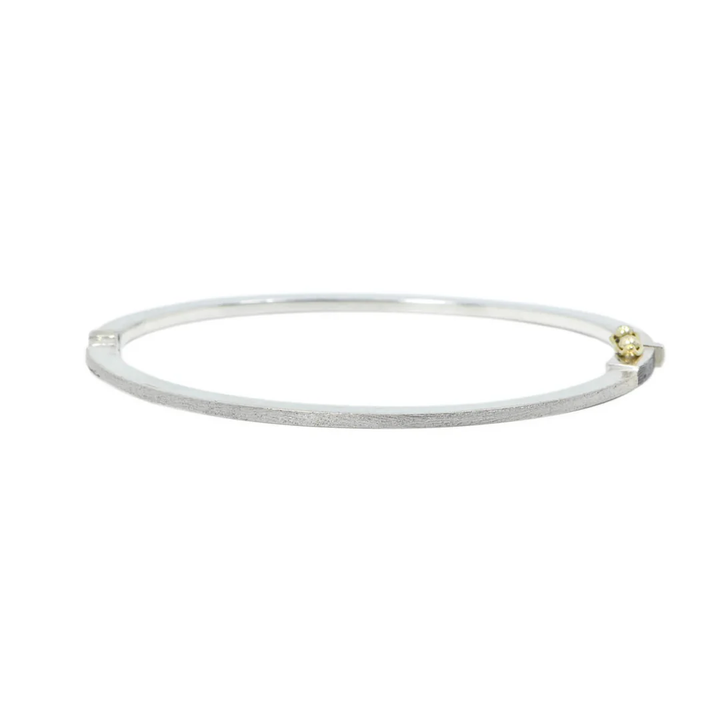 1.8mm Laura White Gold Diamond Bangle Bracelet