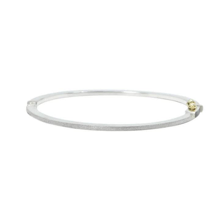 1.8mm Twenty One White Gold Bangle Bracelet