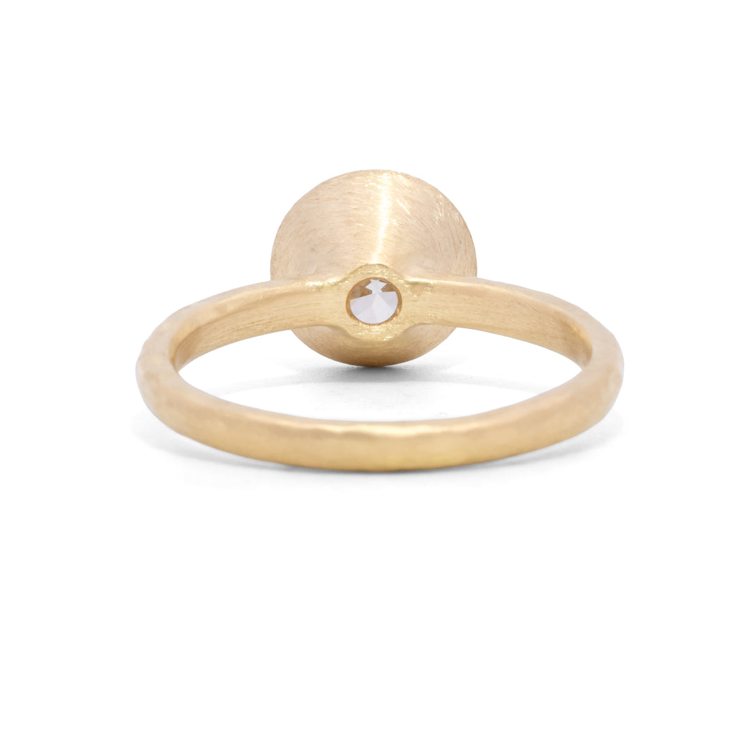 Lab Created Round Brilliant Cut Diamond Ring