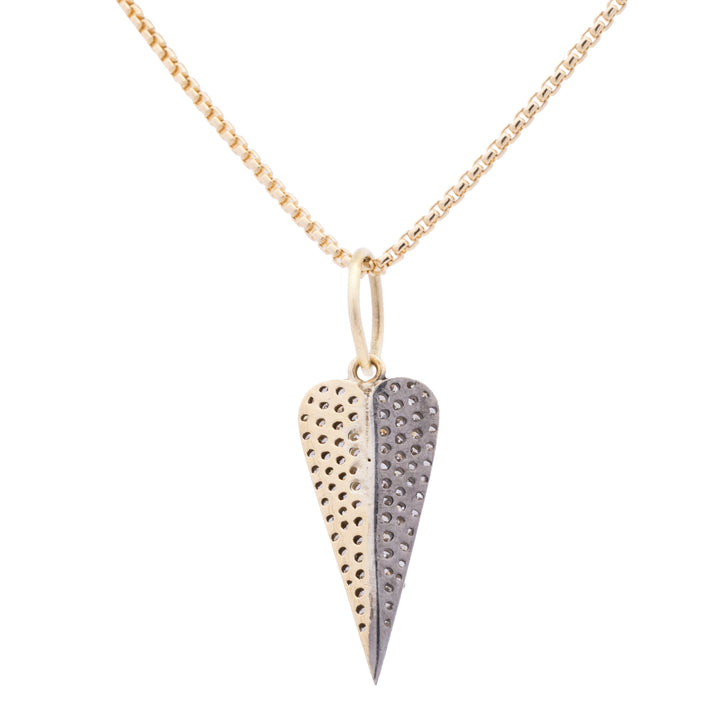 Elongated Heart Charm