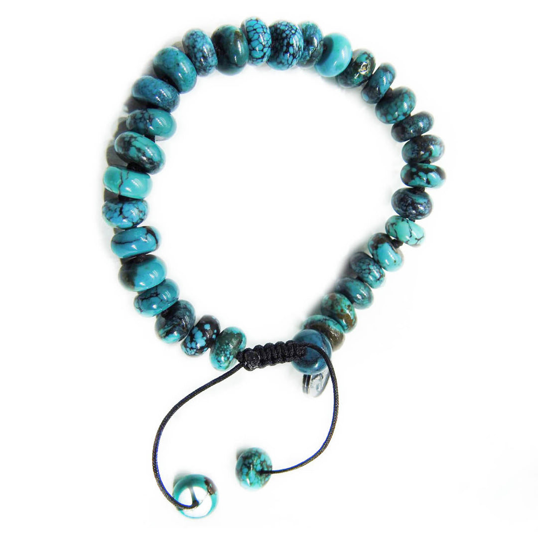 9mm Smooth Arizona Turquoise Bracelet