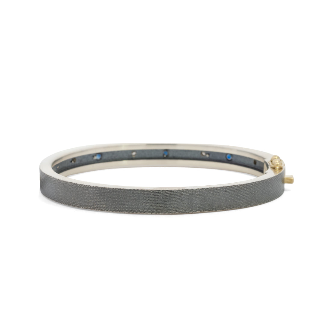 Trunk Show 6mm Melia Blue Sapphire and Diamond Bracelet