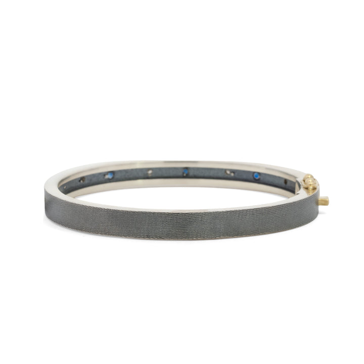 Trunk Show 6mm Melia Blue Sapphire and Diamond Bracelet