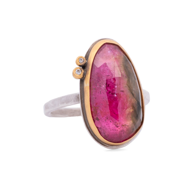 Watermelon Tourmaline Ring