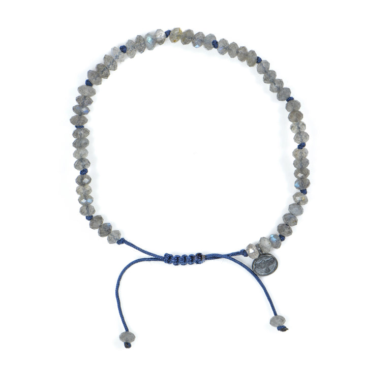 4mm Faceted Labradorite Bracelet