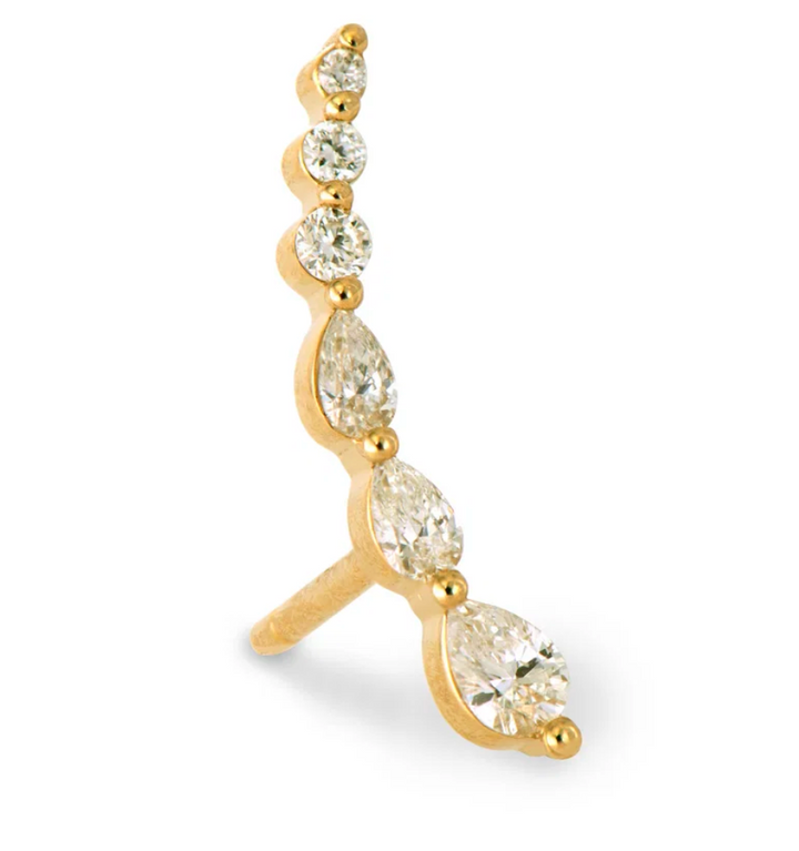 Diamond Constellation Crawler Post Earrings