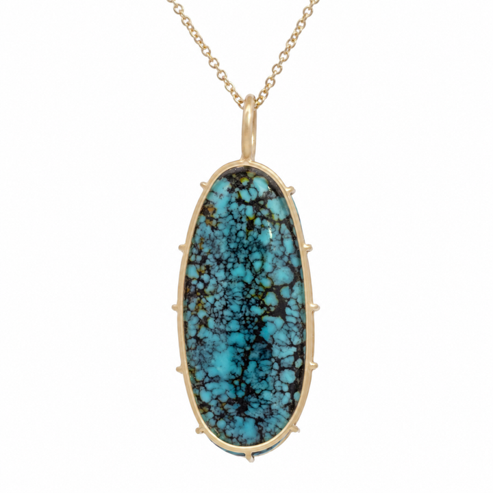 Faceted Turquoise Pendant