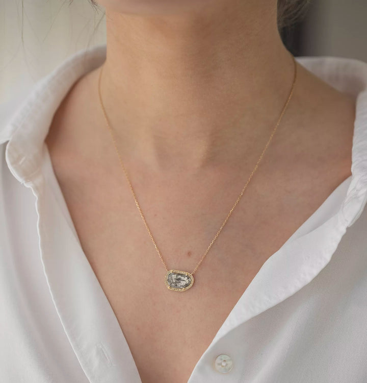 Stella Grey Diamond Necklace